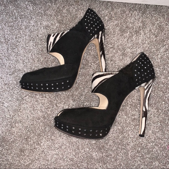 Damiano Marini Zebra Swarovski Crystal Platform - Picture 9 of 11